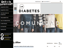 Tablet Screenshot of estudiabetes.org